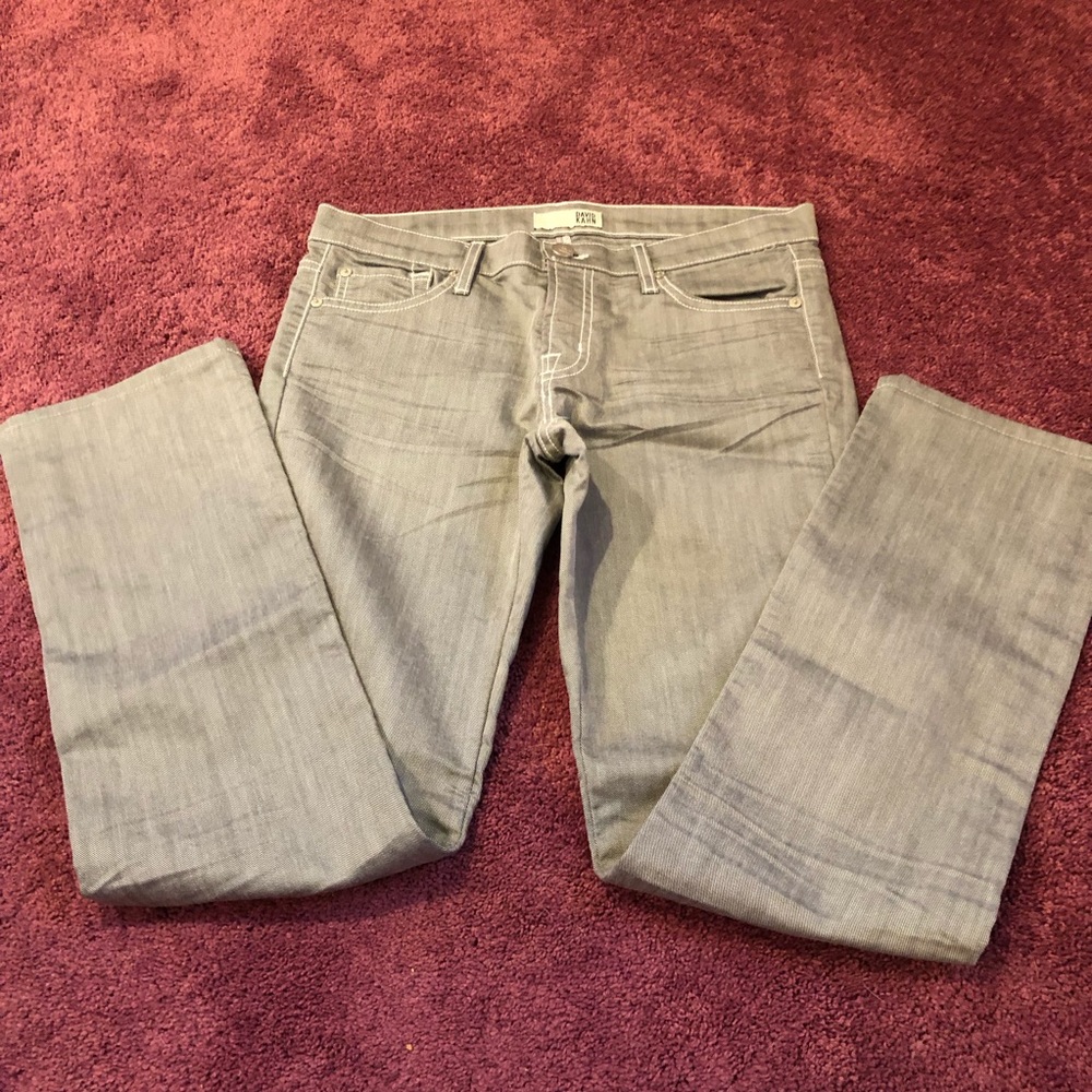 David Kahn Silver Gray Denim Jeans 29-fit like 28